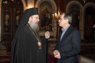 Νίκος Νικολόπουλος: Ανταλλαγή απόψεων με τον Σεβασμιότατο Μητροπολίτη Πατρών κ.κ. Χρυσόστομο