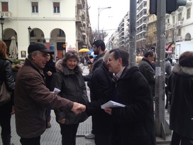 Περιοδεία Νικολόπουλου στην Θεσσαλονίκη Στους δρόμους της συμπρωτεύουσας σε διάλογο με τους πολίτες
