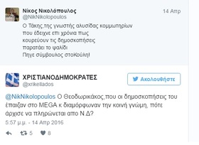 Νικολοπουλος: Κούλη πότε άρχισες να πληρώνεις τον Θεοδωρικάκο;