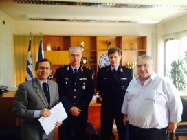 Επίσκεψη Ν. Νικολόπουλου στον Αστυνομικό Διευθυντή Δυτ. Ελλάδας  για τις εντεινόμενες απειλές εις βάρος του και εις βάρος της οικογένειάς του