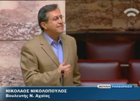 Νίκος Νικολόπουλος, κοινοβουλευτική παρέμβαση για την δυνατότητα μετάταξης υπαλλήλων διοικητικού κλάδου‏