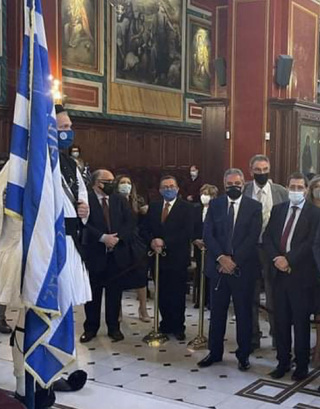 Δηλώσεις Νίκου Νικολόπουλου στο Μητροπολιτικό ναό των Πατρών για την επέτειο του ΟΧΙ.