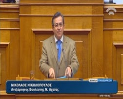 Ομιλία ΝΙΚΟΥ ΝΙΚΟΛΟΠΟΥΛΟΥ για τον προϋπολογισμό   (Βουλή 03 Δεκεμβρίου - Ολομέλεια) “Το πρόβλημα της πτώχευσης του Ελληνικού Κράτους δεν λύνεται  με την καταλήστευση των πολιτών του”