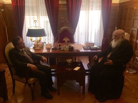 Με τον Αρχιεπίσκοπο Αθηνών συναντήθηκε ο βουλευτής Ν. Νικολόπουλος