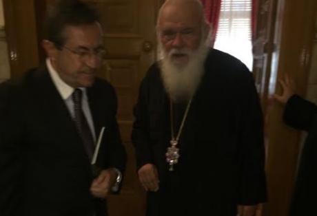 Με τον Αρχιεπίσκοπο Αθηνών και πάσης Ελλάδος συναντήθηκε ο Νίκος Νικολόπουλος
