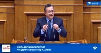 Στην Βουλή φέρνει ο Ν. Νικολόπουλος το θέμα αλλαγής εργολάβου στην Πατρών - Πύργου  "Από τον Καλογρίτσα στον Άκτορα; Πως, πότε και γιατί;"