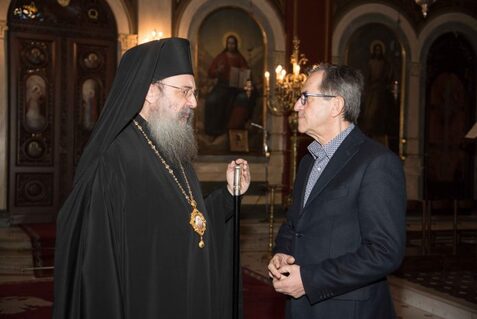 Νίκος Νικολόπουλος: «Από Θεού άρξασθαι». Πήρα την ευλογία του Μητροπολίτη μας. Επίσκεψη και ανταλλαγή απόψεων με τον Σεβασμιότατο Μητροπολίτη Πατρών κ.κ. Χρυσόστομο