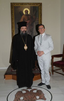 ΣΥΝΑΝΤΗΣΗ Ν. ΝΙΚΟΛΟΠΟΥΛΟΥ  ΜΕ ΤΟΝ ΜΗΤΡΟΠΟΛΙΤΗ ΠΑΤΡΩΝ κ.κ. ΧΡΥΣΟΣΤΟΜΟ  «Με ενωμένο κλήρο και λαό, η Ελλάδα έχει ελπίδα…»