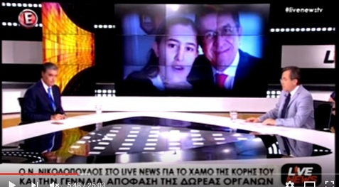 Νίκος Νικολόπουλος: Ο Νίκος Νικολόπουλος στην εκπομπή Live news με τον Ν.Ευαγγελάτο