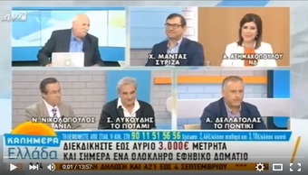 Νίκος Νικολόπουλος: Ο Νίκος Νικολόπουλος στον ANT1 με τον Παπαδάκη 08/10/2015
