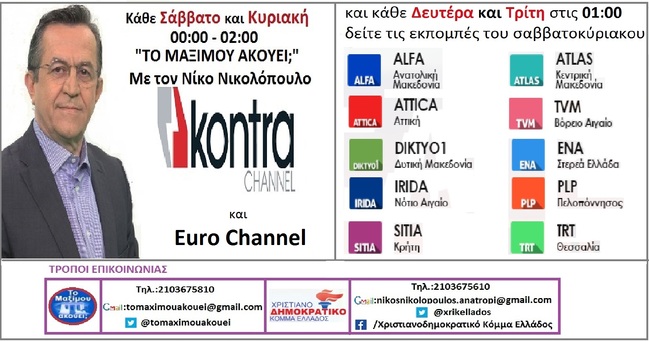 Νίκος Νικολόπουλος: ΓΙΑ ΧΑΡΗ ΚΑΠΟΙΩΝ ΔΙΔΕΤΑΙ ΑΣΥΛΙΑ ΣΤΑ ΚΑΡΤΕΛ; ΑΠΟ ΠΡΟΣΤΑΣΙΑ ΤΟΥ ΑΝΤΑΓΩΝΙΣΜΟΥ  ΜΕΤΑΛΑΣΣΕΤΑΙ ΣΕ ΠΡΟΣΤΑΣΙΑ ΤΩΝ ΚΑΡΤΕΛ…»
