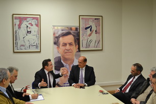 Ο Πέτρος Μαντούβαλος στα γραφεία της «ΑΝΑΤΡΟΠΗΣ»