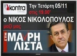 Νίκος Νικολόπουλος : ΣΤΗ ΜΑΥΡΗ ΛΙΣΤΑ Ο ΝΙΚΟΣ ΝΙΚΟΛΟΠΟΥΛΟΣ ΚΑΙ ΤΑ ΚΟΚΚΙΝΑ ΔΑΝΕΙΑ !!!