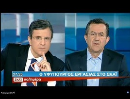 O N. ΝΙΚΟΛΟΠΟΥΛΟΣ ΣΤΗΝ ΕΚΠΟΜΠΗ ΤΟΥ Γ. ΑΥΤΙΑ ΣΤΟΝ ΣΚΑΪ  «Ενωμένοι για να πείσουμε ότι μια νέα ελπίδα γεννιέται»   